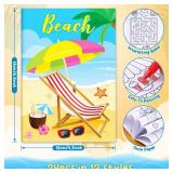 BenLouis 24 Pcs Summer Mini Coloring Books Kids Pool Beach Party Favors Small Activity Books Bulk for Kids Summer Hawaii Birthday Goodie Bags Stuffers Return Gifts Classroom Travel