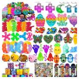 Kocici 124 Pcs Party Favors for Kids, Goodie Bags Stuffers, Prize Box Toys for Classroom, Treasure Chest Toys, Fidget Toys Bulk, Pinata Fillers, Carnival Prizes