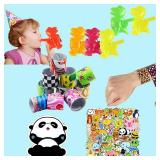 Kocici 124 Pcs Party Favors for Kids, Goodie Bags Stuffers, Prize Box Toys for Classroom, Treasure Chest Toys, Fidget Toys Bulk, Pinata Fillers, Carnival Prizes