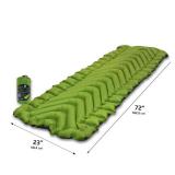 KLYMIT Static V2 Inflatable Sleeping Pad | Portable, Ultralight, Easy to Inflate, Foldable Air Bed for Camping, Backpacking & Hiking Green