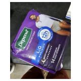Depend Night Defense Adult Diapers, Incontinence Underwear for Men, Disposable, Overnight, Large, Grey, 14 Count, Packaging May Vary