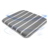 AEROiVi Office Chair Cushion,17.7 L x 17.7 W x 1.2 H, Non-Slip Car Seat Cushion with 3D Air mesh Pad Wash Breathable for Long Sitting for Relief and Comfort Square