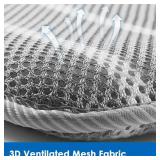 AEROiVi Office Chair Cushion,17.7 L x 17.7 W x 1.2 H, Non-Slip Car Seat Cushion with 3D Air mesh Pad Wash Breathable for Long Sitting for Relief and Comfort Square