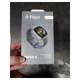 Fitbit Versa 4 Fitness Smartwatch with Daily Readiness, GPS, 24/7 Heart Rate, 40+ Exercise Modes, Sleep Tracking and more, Waterfall Blue/Platinum, One Size (S & L Bands Included)