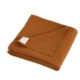 Ecocott King Flat Sheet - Hotel Quality Flat Sheets Only - Cotton Top Sheet - Ultra Soft & Breathable - Wrinkle Free & Fade Resistant - 1 Piece Flat Sheet (King, Brown)