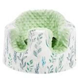 DILIMI Minky Seat Cover Compatible with Bumbo Seat, Removable Ultra Soft Comfortable Warm Seat Slipcover for Baby Girl and Boy, Green Leaf