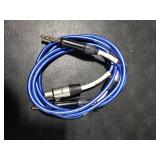 Devinal [20 AWG Silver-Plated OFC] XLR Female to 1/4 inch TRS Cable Hi-Fi Grade Balanced Female XLR to Quarter inch 6.35mm Stereo Cord for Microphone, Mixer, Speakers 3ft 2pack