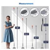 DSV Standard Tile Tub Scrubber Brush Shower Scrubber with Long Handle, 3-in-1 Cleaning Brush with 3 Detachable No Scratch Brush Heads, 56 Scrub Brush for Shower, Bathroom, Wall, Kitchen, Sink,Toilet