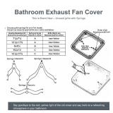 Thaekuns FG701S Universal Bathroom Exhaust Grille Cover for Broan-NuTone