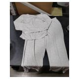 Trendy Queen Womens Two 2 Piece Matching Lounge Sweat Sets 2025 Early Fall Fashion Must Have Y2K Teen Workout Gym Clothes Wide Leg Airport Travel Vacation Outfits Sweatsuit Winter Essential Clothing M
