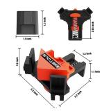 WETOLS Corner Clamp for Woodworking, 90 Degree Right Angle Clamp, Wood Clamps, 4Pcs Adjustable Spring Loaded Woodworking Clamp, Gifts for Dad, Birthday Gifts for Men, Photo Framing, Orange