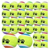 Multi Pcs Dog Tennis Balls Pet Tennis Ball Dog Balls Puppy for Training Mini Ball Dog Rubber Toys for Small Medium Large Dogs Outdoor Indoor Playing Multi Color