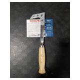 WORKPRO Crack Weeder, 12 Stainless Steel Crevice Weeding Tool with Beech Wood Handle, L-Shaped Side-Walk Weed Puller Spatula, for Garden Lawn Yard Patio Terrace Paving Moss, Small Gardening Tool