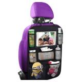 ONE PIX Backseat Car Organizer Mats Back Seat Organizers and Storage Bag with Touch Screen Tablet Holder for Kids Toddlers Car Seats, Travel Accessories, Road Trip Essentials Kids