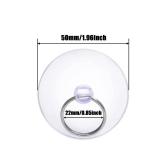 Auvotuis MultiPcs 50mm Suction Cup with Ring, 1.96 Inch Clear Ring Suction Cup Sucker for Window Wall Hook Hanger