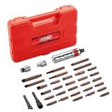 Pikwo Hand Manual Reversible 35PCS Master 1/2-inch 3/8-inch Impact Driver Set Extractor- Impact Screwdriver S2 Steel Disengage Rusted Fasteners or Frozen Bolts