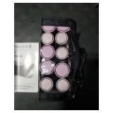 Remington Compact Ceramic Dual Voltage Hot Rollers for Long and Short Hair, Hair Setters, Hair Curlers, 1-1 ¼ Purple/Black, 10 Piece Set