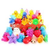 nobasco Squishies, Multi Pack Mochi Squishy Toys - Kawaii Cat Squishys Slow Rising Animals - Party Favors, Goodie Bag, Birthday Gifts, Mini Squishies Stress Reliever Toy