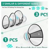 GLADOG Soft Cone Collar, 3 PCS (XL is Only 1 PCS) Flexible Plastic Cone for After-Surgery Recovery, Adjustable E-Collar for Large/Medium/Small Dogs and Cats