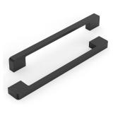 KNOKLOCK MultiPack 7.5 Inch(192mm) Kitchen Cabinet Handles Matte Black Cabinet Pulls Kitchen Cabinet Hardware Drawer Pulls for Cupboard Wardrobe