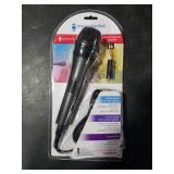 Singing Machine Wired Microphone for Karaoke, (Black) - Unidirectional Dynamic Vocal Microphone - Plug-in Microphone for Karaoke Machine, AMP, & Speaker - Mic for Singing, Public Speaking, & Parties