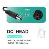 YDRANT 24v~25.2v 1A Massage Gun Charger for 24V Muscle Massage Gun