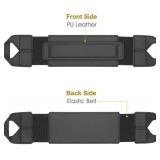 joylink Universal Tablet Hand Strap Holder, 360 Degrees Swivel Leather Handle Grip with Elastic Belt, Secure & Portable for 12.9 Tablets (iPad Pro 2018),Black
