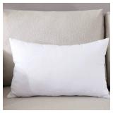 TAOSON Home Decorative 100% Cotton Canvas Square Solid Toss Pillowcase Cushion Cover Pillow Case with Hidden Zipper Closure Only Cover No Insert - White 9 x 18 Inch (23x45cm)