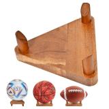 CRNHIGY Ball Racks, Soccer Racks, Basketball Racks, Volleyball Souvenir Display racks, made of walnut wood