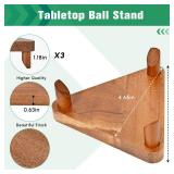 CRNHIGY Ball Racks, Soccer Racks, Basketball Racks, Volleyball Souvenir Display racks, made of walnut wood