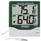 Extech 401014A Big Digit in/Outdoor Thermometer with Alarm