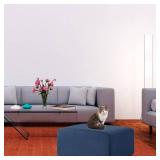 HFCNMY Ottoman Cover Rectangle,Stretch Velvet Slipcovers Rectangle Thick Covers Slipcover for Ottomans Soft Foot Stool with Elastic Bottom Blue Large (ASMFDT20230725-23)