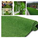 FACTORY SEALED - Homietina Synthetic Artificial Grass Turf 4FTX10FT, Indoor Outdoor Dog Balcony Garden Pet Landscape Fake Grass Rug Turf Mat Home Decor, Faux Grass Rug Carpet with Drainage Holes, Cust