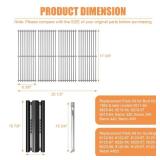 FACTORY SEALED - Grill Replacment Parts for Broil-Mate, Fits Broil King 9625-67 9625-84 Baron 320, 340, 440, for Huntington and Sterling, Grill Grates Heat Plate Burners, Fits Huntington and Sterling 