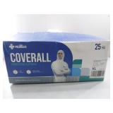 APPEARS NEW - Medtecs Hazmat Suits - 6 Sizes Options - Disposable Coveralls Suit, Medical Protective Coverall PPE Hazmat Suits - Size XL  - Retail: $160