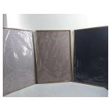 FACTORY SEALED - Ausril 3 Pcs Neutral Abstract Framed Wall Art, Mid Century Modern Canvas Wall Decor, Boho Geometric Line Wall Painting, Beige Minimalist Textured Art Print for Living Room Bedroom Off