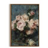 FACTORY SEALED - InSimSea Framed Wall Art for Living Room Flower Wall Art Aesthetic Home Decor Roses Vintage Botanical Prints Floral Paintings Canvas Wall Decor Large Canvas Prints for Bedroom Office 