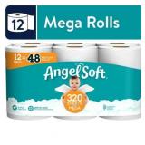 FACTORY SEALED - Angel Soft Toilet Paper  12 Mega Rolls