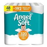 FACTORY SEALED - Angel Soft Toilet Paper  12 Mega Rolls