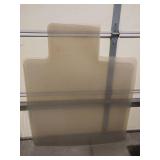Office Chair Mat for Carpet - 44 x 41" - under desk insert cut (see photos)