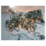 Clear Mini Christmas String Lights with Green Wire - with timing control box