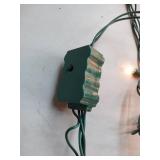 Clear Mini Christmas String Lights with Green Wire - with timing control box