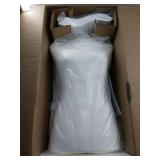 FACTORY SEALED - BLKMTY Female Mannequin Torso Dress Form Sewing Mannequin Manikin Body Height Adjustable Clothing Dress Model w/ Tripod Base Stand for Sewing Dressmakers Dress Jewelry Display, White