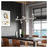 FACTORY SEALED - Livex Lighting - Bannister - 8 Light Large Linear Chandelier In Modern