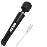 FACTORY SEALED - SOSKKOSA Powerful Handheld Massager Tool Electric Deep Tissue Muscle Massager for Foot, Neck, Back, Hand, Leg, and Arm for Women and Men (Black) - wireless