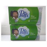 FACTORY SEALED - Puffs Plus Lotion Facial Tissue - 124ct - 2 boxes