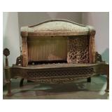 Antique Victorian Cast Iron Fireplace Insert with gas hookups