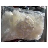 100 Pcs Plastic Flasks,8 Oz Drink Pouches Bulk,Reusable Drink Pouches,Leak-Proof Food Grade Plastic Flasks for Travel