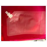 100 Pcs Plastic Flasks,8 Oz Drink Pouches Bulk,Reusable Drink Pouches,Leak-Proof Food Grade Plastic Flasks for Travel