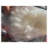 100 Pcs Plastic Flasks,8 Oz Drink Pouches Bulk,Reusable Drink Pouches,Leak-Proof Food Grade Plastic Flasks for Travel